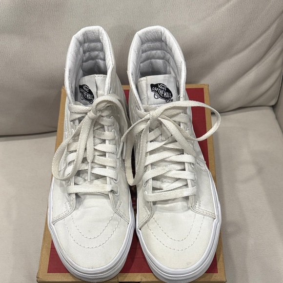 Vans Classic White High-Top Shoes - Picture 5 of 7